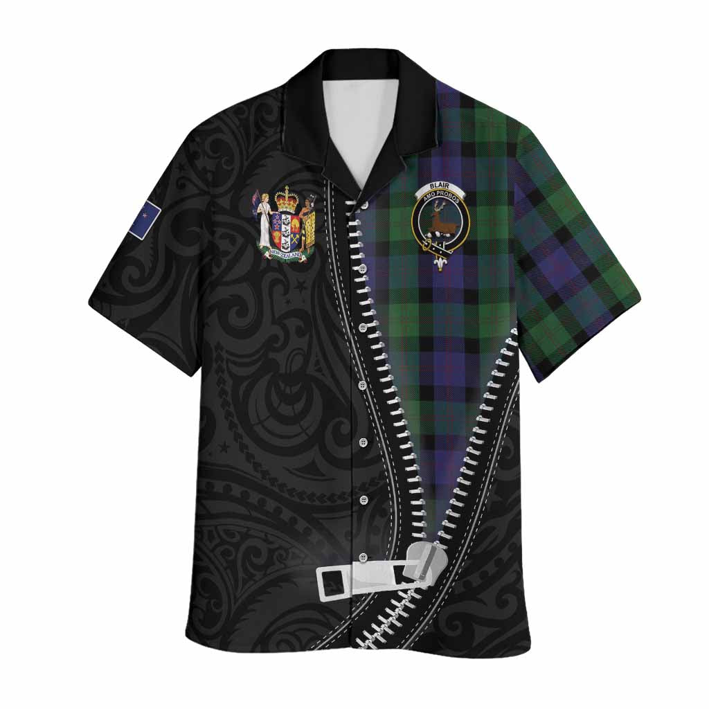 Blair Tartan Hawaiian Shirt New Zealand Pattern Unique Zipper Stylized