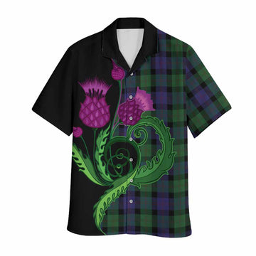 Blair Tartan Hawaiian Shirt Traditional Scottish Thistle
