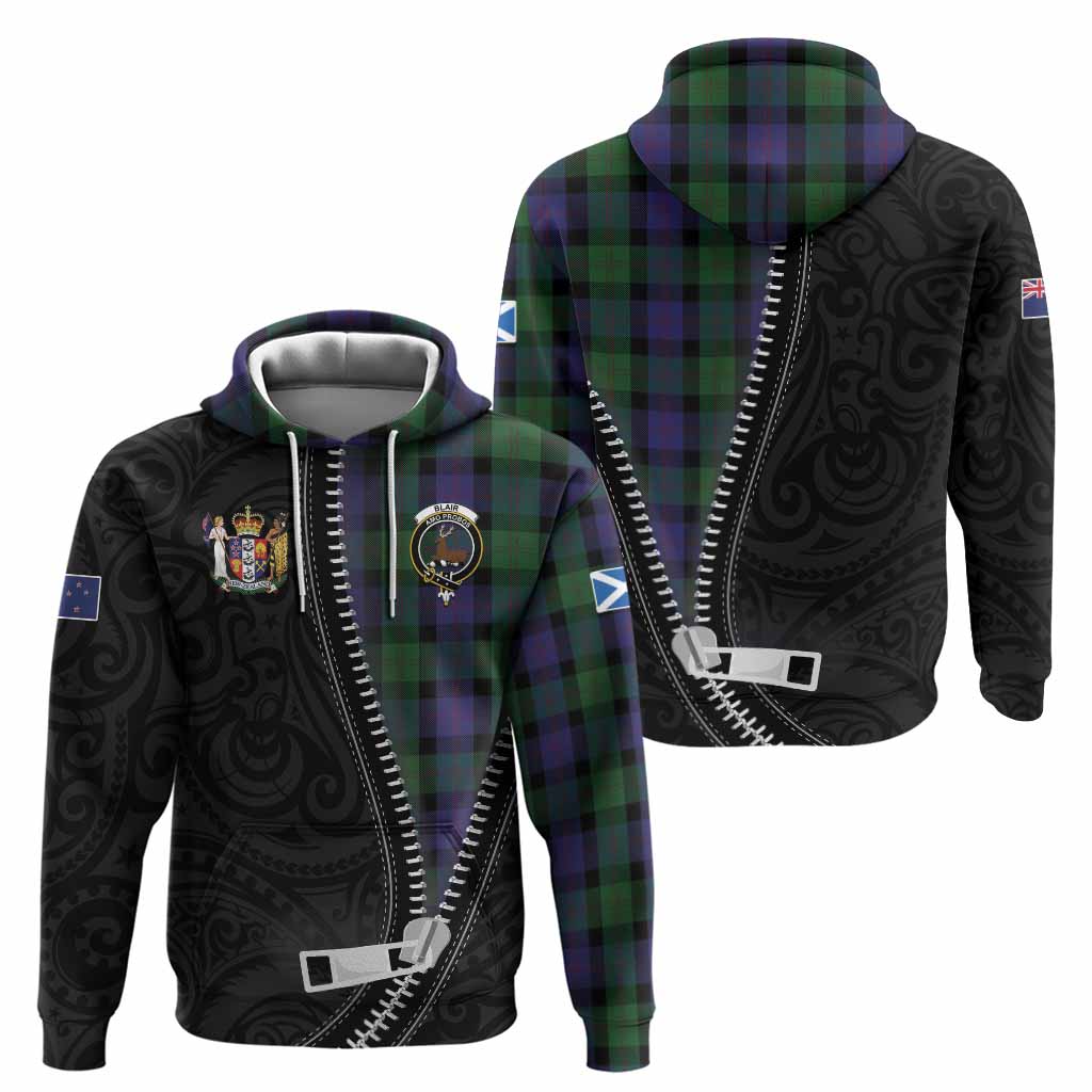Blair Tartan Hoodie New Zealand Pattern Unique Zipper Stylized