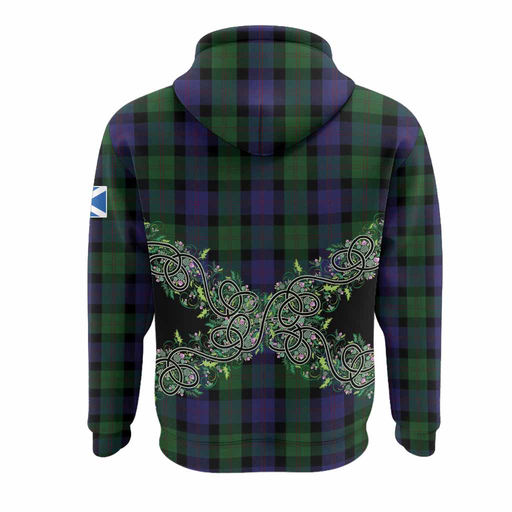 Blair Tartan Hoodie Thistle Scottish Spirit