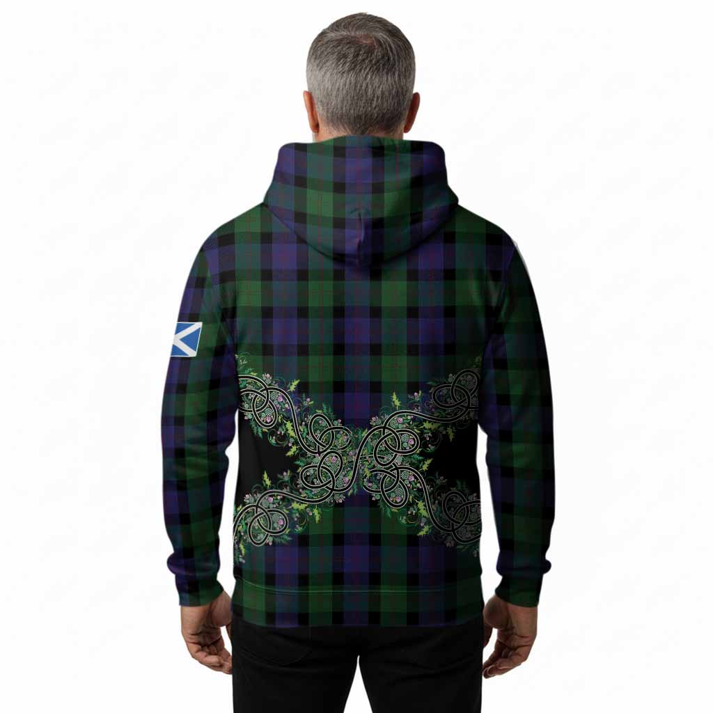 Blair Tartan Hoodie Thistle Scottish Spirit