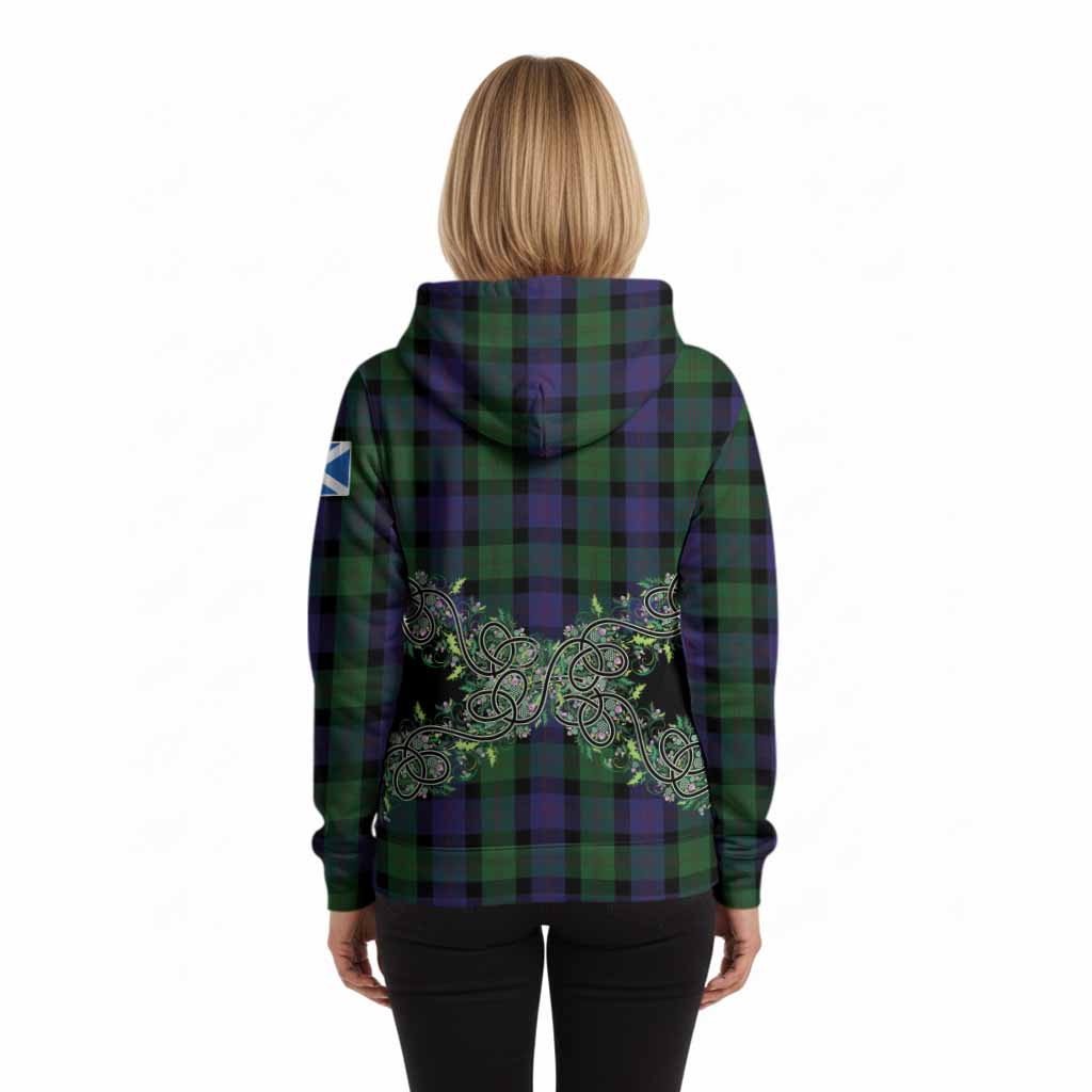 Blair Tartan Hoodie Thistle Scottish Spirit