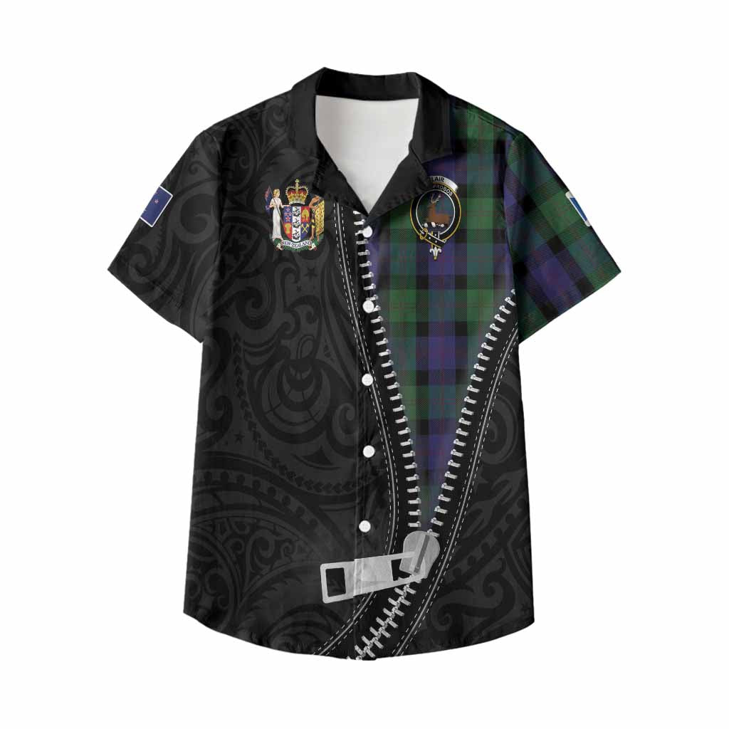 Blair Tartan Kid Hawaiian Shirt New Zealand Pattern Unique Zipper Stylized