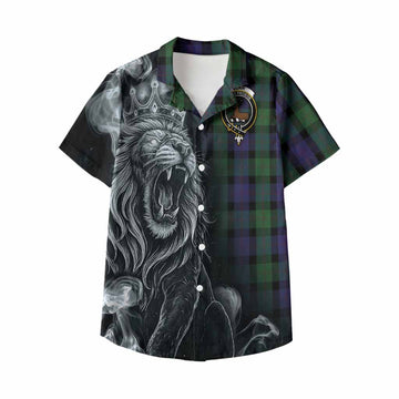 Blair Tartan Kid Hawaiian Shirt Roaring Lion Heritage