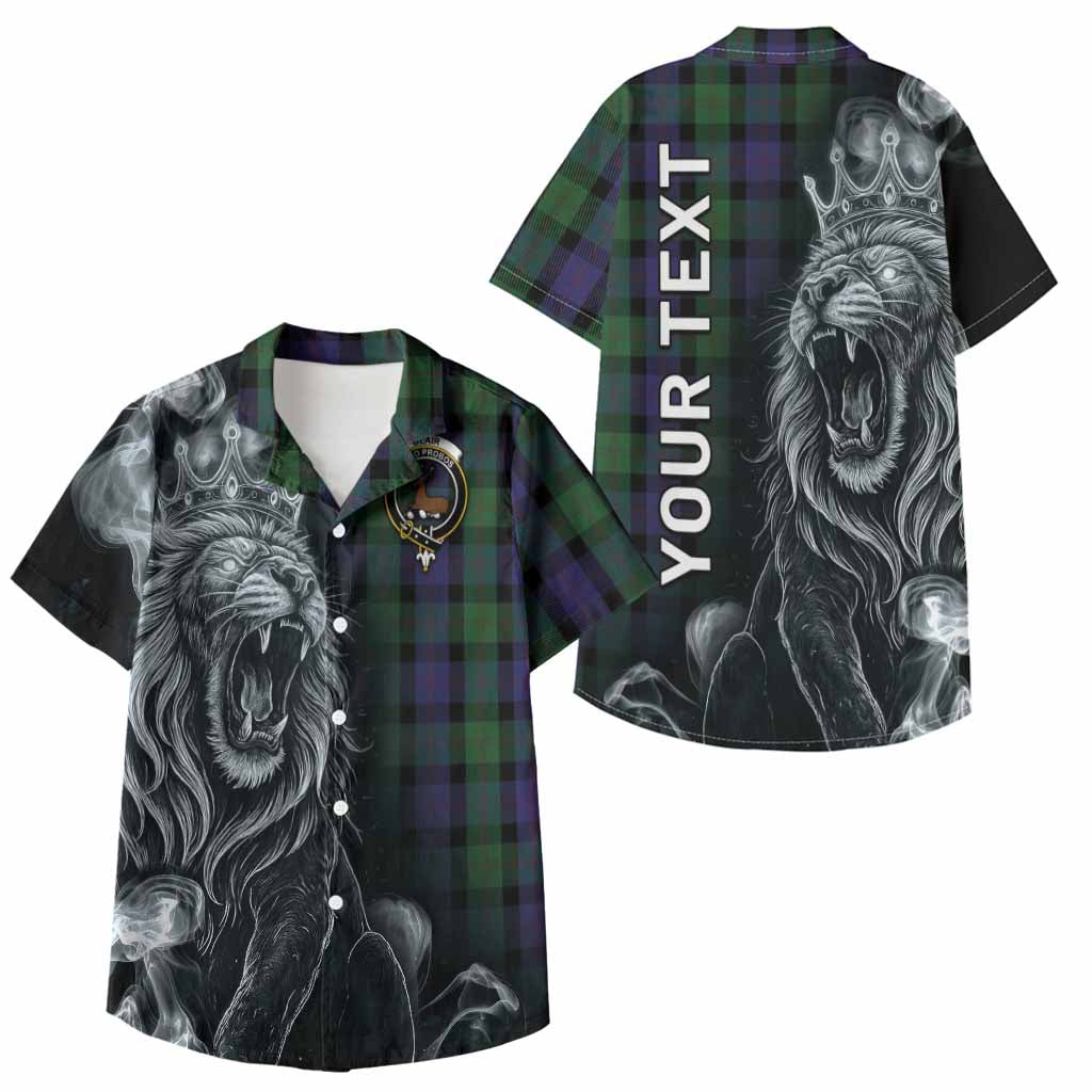 Blair Tartan Kid Hawaiian Shirt Roaring Lion Heritage