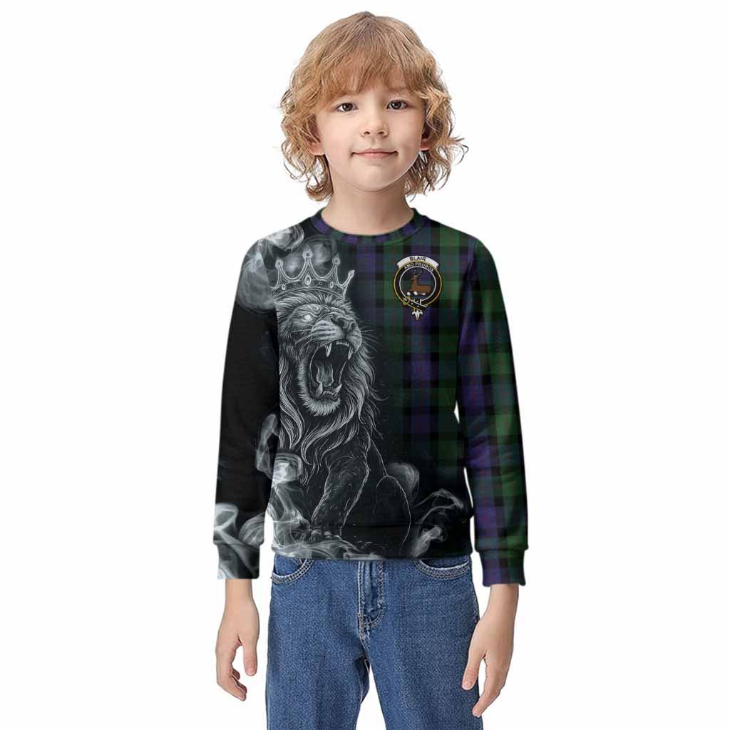 Blair Tartan Kid Knitted Sweatshirt Roaring Lion Heritage
