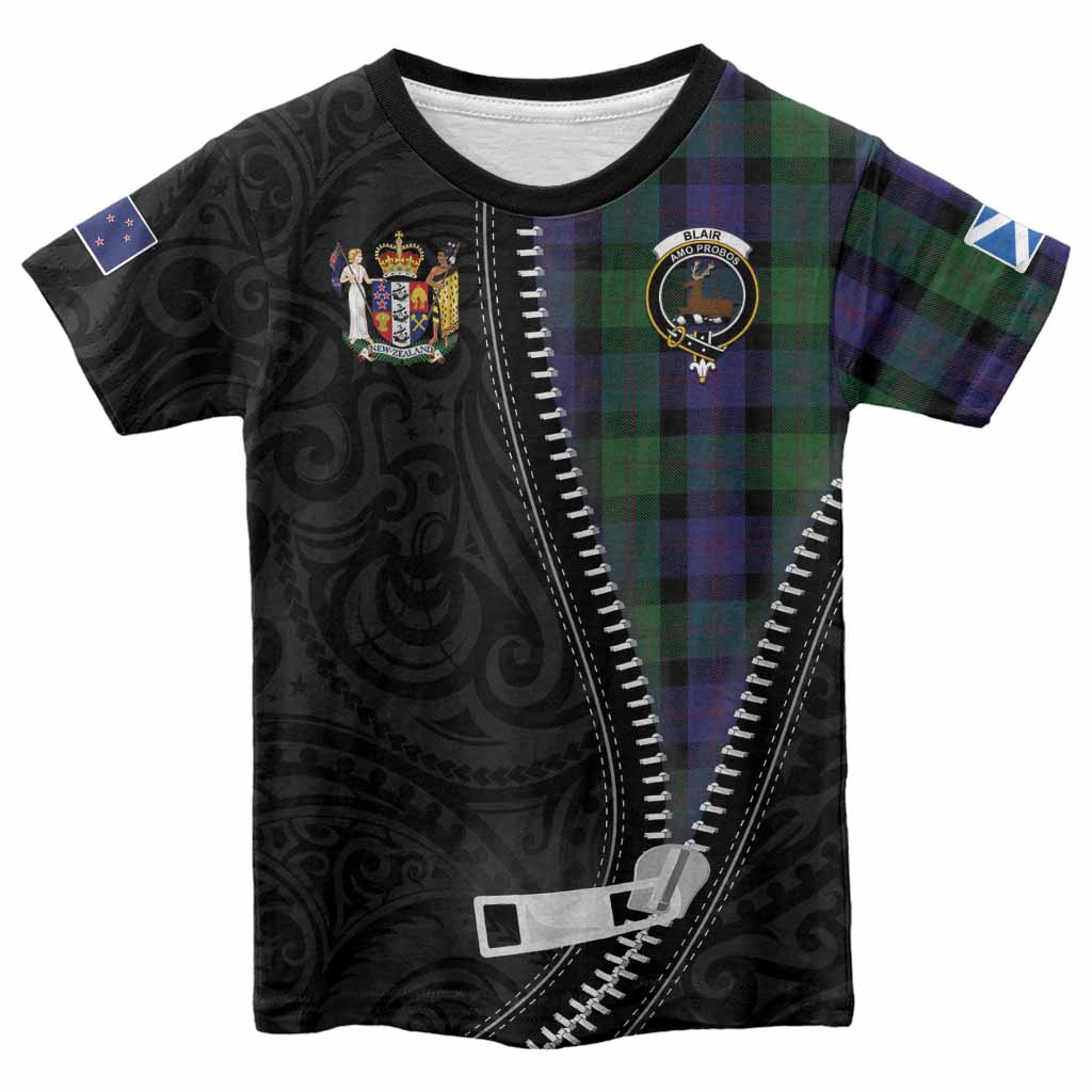 Blair Tartan Kid T-shirt New Zealand Pattern Unique Zipper Stylized