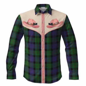 Blair Tartan Long Sleeve Button Shirts Wee Coo Cowgirl Cute Style