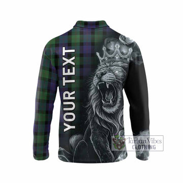 Blair Tartan Long Sleeve Polo Shirt Roaring Lion Heritage