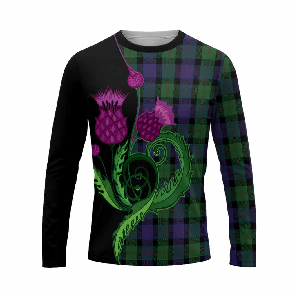 Blair Tartan Long Sleeve T-Shirt Traditional Scottish Thistle