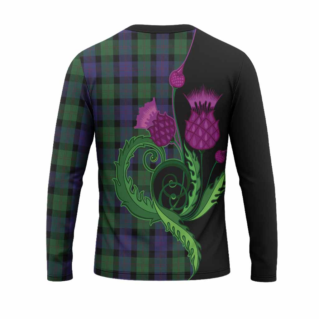 Blair Tartan Long Sleeve T-Shirt Traditional Scottish Thistle