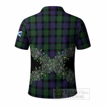 Blair Tartan Polo Shirt Thistle Scottish Spirit