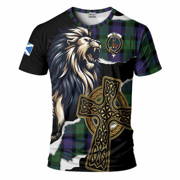Blair Tartan Scottish T-Shirt Lion Celtic Heritage