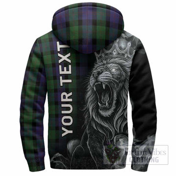 Blair Tartan Sherpa Hoodie Roaring Lion Heritage
