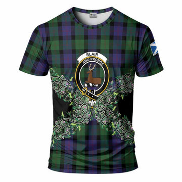 Blair Tartan T-Shirt Thistle Scottish Spirit
