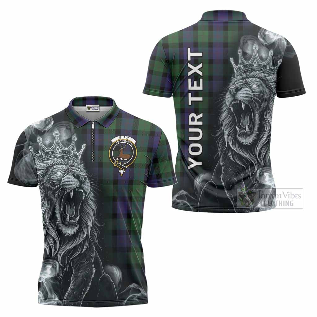 Blair Tartan Zipper Polo Shirt Roaring Lion Heritage