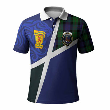 Blair The Scottish Football Crest Polo Shirt Lion-Tartan Army