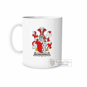 Blanchfield Irish Clan Coat of Arms Ceramic Mug