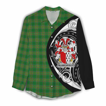 Blanchfield Irish Clan Women's Casual Shirt Celtic Circle Style Female - Tartan Vibes Clothing