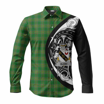 Bland Irish Clan Long Sleeve Button Shirt Celtic Circle Style Men's Shirt S - Tartan Vibes Clothing