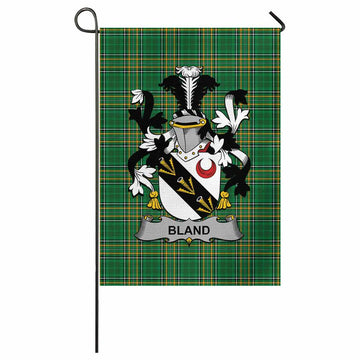 Bland Irish Clan Tartan Flag with Coat of Arms