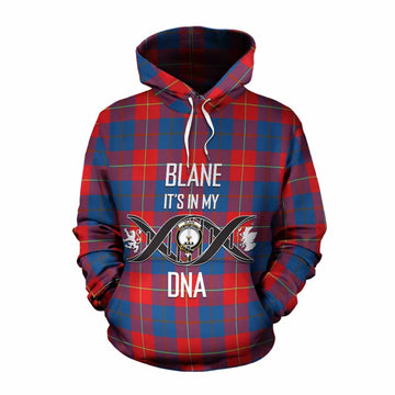 Blane Tartan Cotton Hoodie with Family Crest DNA In Me Style Pullover Hoodie XS - Tartan Vibes Clothing