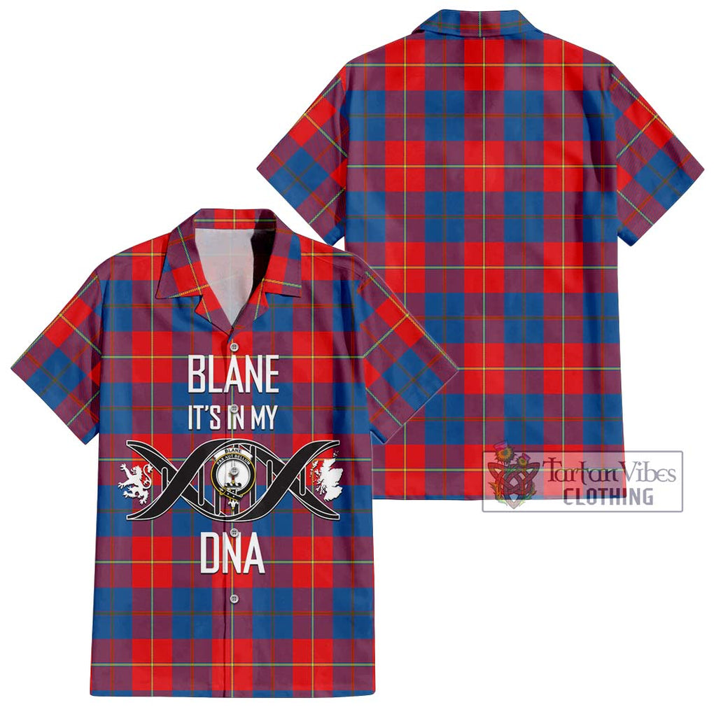 Blane Tartan Hawaiian Shirt with Family Crest DNA In Me Style Kid - Tartan Vibes Clothing