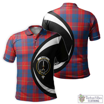 Blane Tartan Men's Polo Shirt with Family Crest Circle Style Kid - Tartan Vibes Clothing