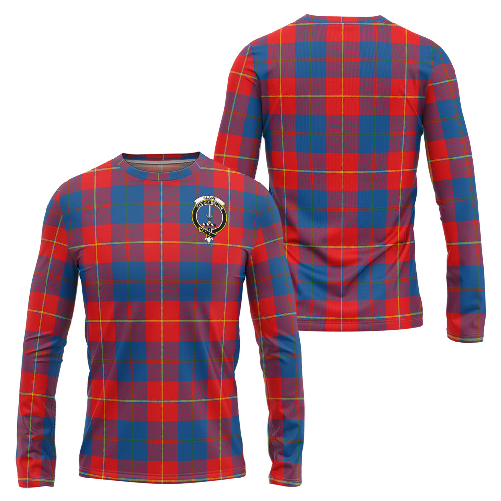 Blane Tartan Long Sleeve T-Shirt with Family Crest Unisex - Tartan Vibes Clothing