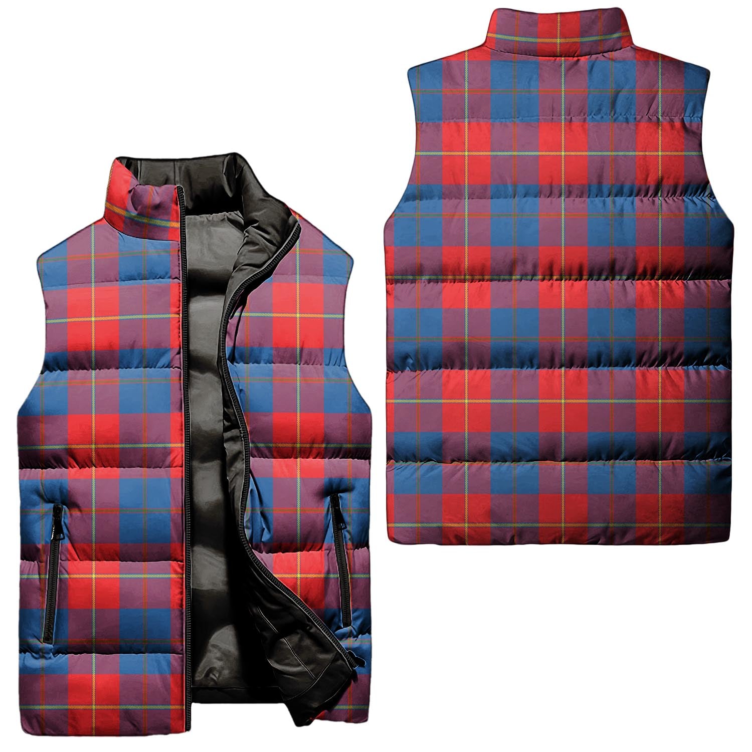 Blane Tartan Sleeveless Puffer Jacket Unisex - Tartan Vibes Clothing