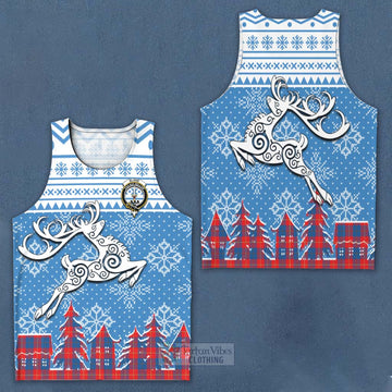 Blane Clan Christmas Men's Tank Top Celtic Reindeer Style Men - Tartan Vibes Clothing