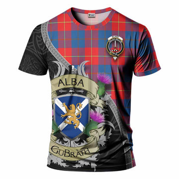 Blane Tartan Family Crest T-Shirt Lion Rampant Royal Thistle Shield Celtic Inspired Kid's Shirt - Tartan Vibes Clothing