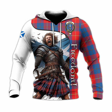 Blane Crest Tartan Knitted Hoodie Inspired by the Freedom of Scottish Warrior Unisex Knitted Pullover Hoodie - Tartan Vibes Clothing