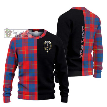 Blane Tartan Ugly Sweater with Family Crest and Half Of Me Style Unisex - Tartan Vibes Clothing