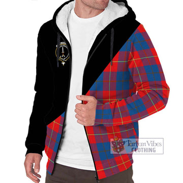 Blane Tartan Sherpa Hoodie with Family Crest and Military Logo Style Unisex S - Tartan Vibes Clothing