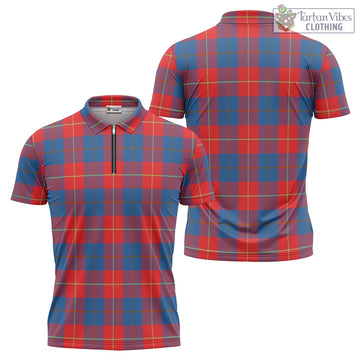Blane Tartan Zipper Polo Shirt Unisex - Tartan Vibes Clothing