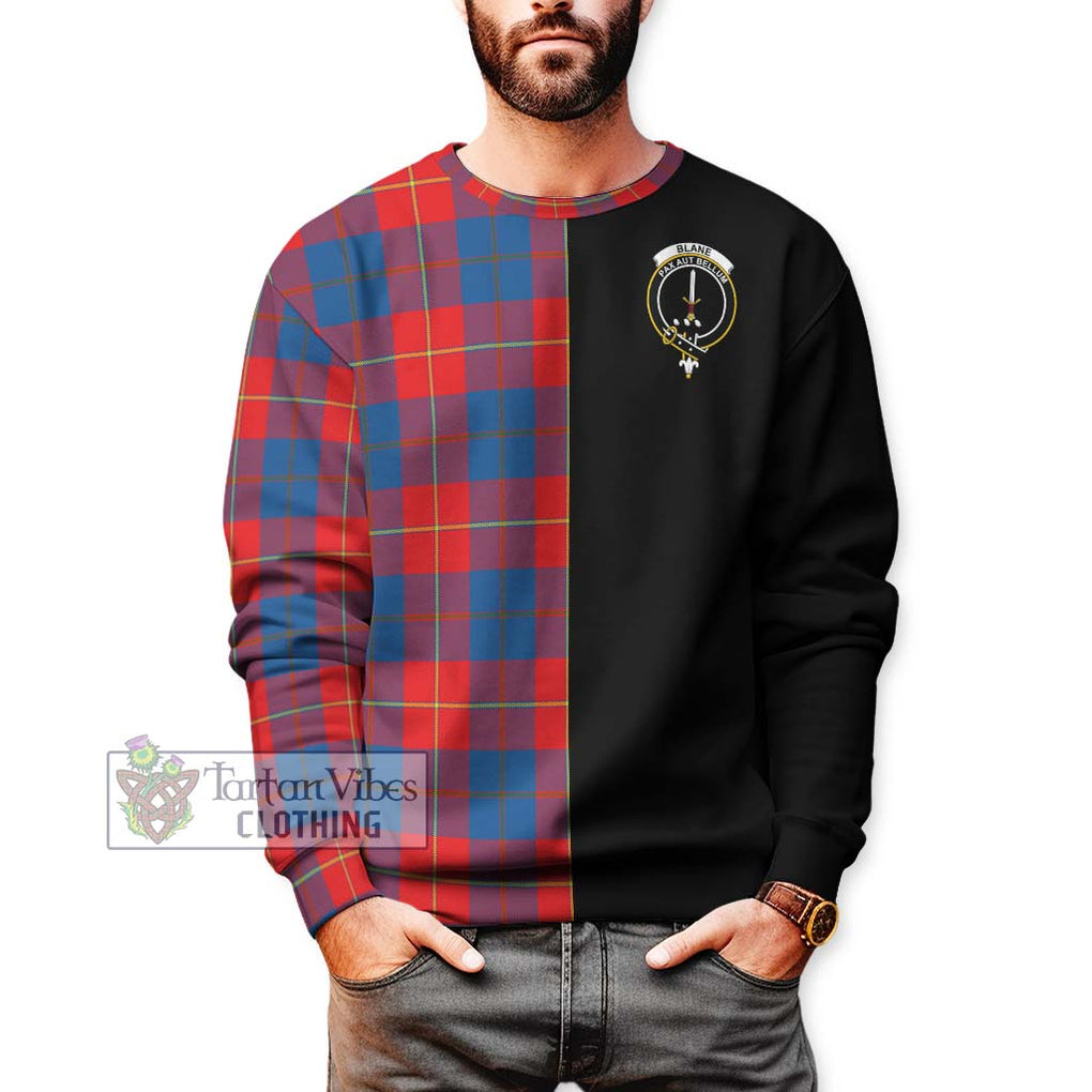 Blane Tartan Sweatshirt with Family Crest and Half Of Me Style Unisex - Tartan Vibes Clothing