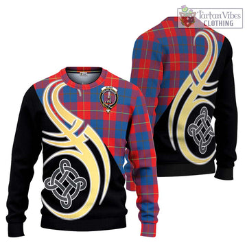 Blane Tartan Ugly Sweater with Family Crest and Celtic Symbol Style Unisex - Tartan Vibes Clothing
