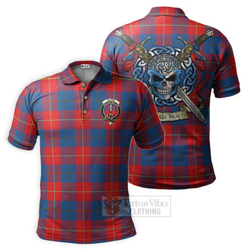 Blane Tartan Polo Shirt with Family Crest Celtic Skull Style Kid - Tartan Vibes Clothing