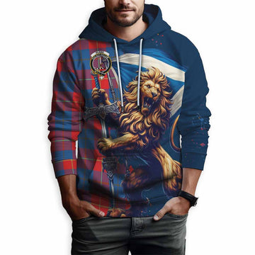Blane Tartan Family Crest Hoodie with Scottish Majestic Lion Zip Hoodie - Tartan Vibes Clothing