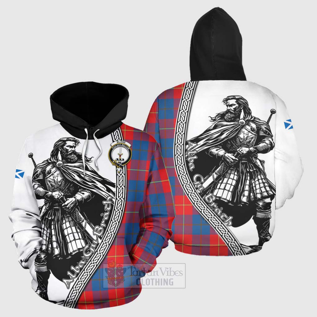 Blane Tartan Clan Crest Hoodie with Highlander Warrior Celtic Style Zip Hoodie - Tartan Vibes Clothing