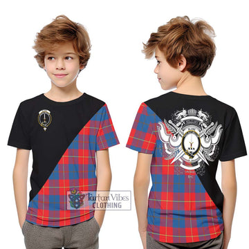 Blane Tartan Kid T-Shirt with Family Crest and Military Logo Style Youth XL Size14 - Tartan Vibes Clothing