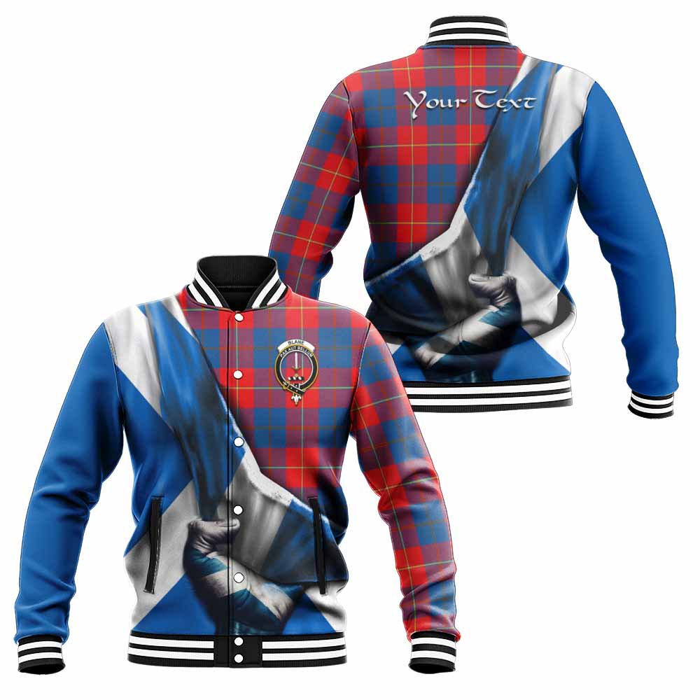 Blane Tartan Baseball Jacket with Family Crest Scotland Patriotic Style Unisex - Tartan Vibes Clothing