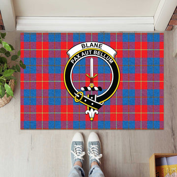 Blane Tartan Rubber Doormat with Family Crest L 60*90cm - Tartan Vibes Clothing