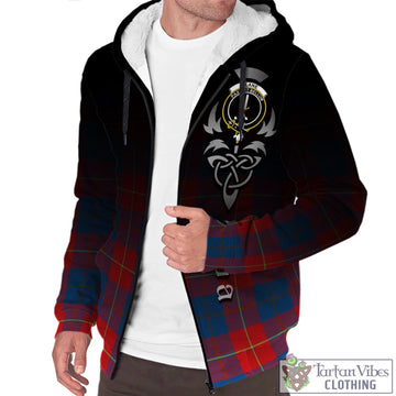 Blane Tartan Sherpa Hoodie Featuring Alba Gu Brath Family Crest Celtic Inspired Unisex - Tartan Vibes Clothing