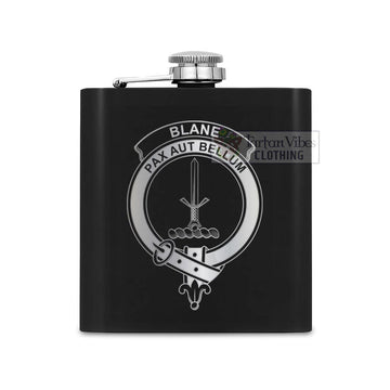 Blane Crest Hip Flask Set 7oz Black Stainless Steel with A Gift Box One Size 7oz - 2D-tartanvibesclothing