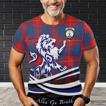 Blane Tartan T-Shirt with Alba Gu Brath Regal Lion Emblem Kid's Shirt - Tartan Vibes Clothing