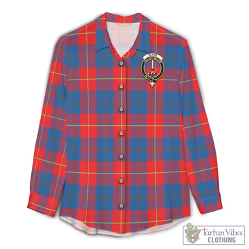 Blane Tartan Women's Casual Shirt with Family Crest Female - Tartan Vibes Clothing