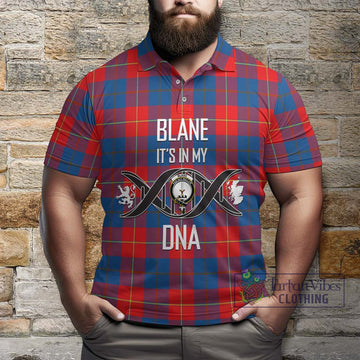 Blane Tartan Polo Shirt with Family Crest DNA In Me Style Kid - Tartan Vibes Clothing