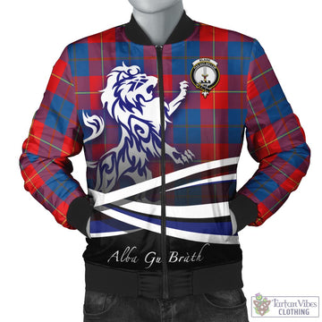 Blane Tartan Bomber Jacket with Alba Gu Brath Regal Lion Emblem Unisex - Tartan Vibes Clothing
